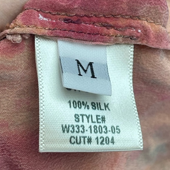 Gypsy 05 size medium pink tie dyed silk blouse - Picture 6 of 6